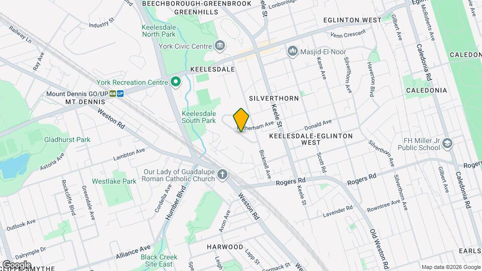 55 Westbury Crescent Map and Location Details