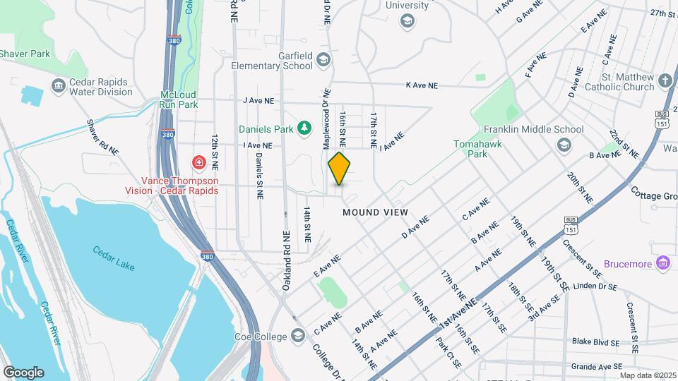 905 16th St NE Map and Location Details