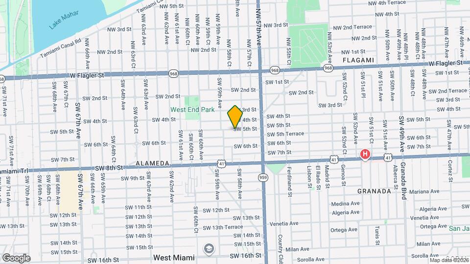 5840 SW 5th St Map and Location Details