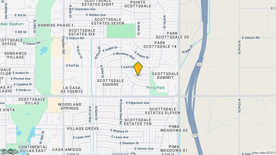 8526 E Pinchot Ave Map and Location Details