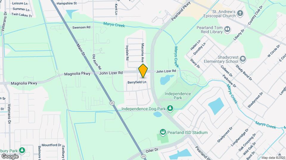 3109 Berryfield Ln Map and Location Details