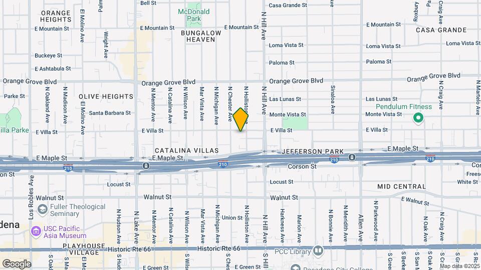 1302 E Villa St Map and Location Details