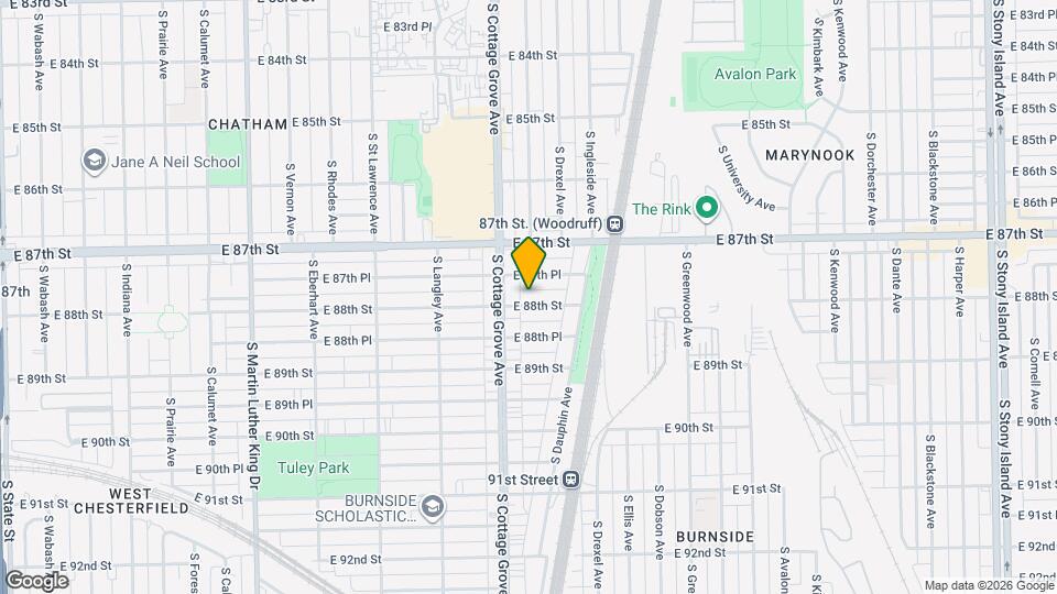 824 E 88th St Mapa y Detalles de la Ubicación
