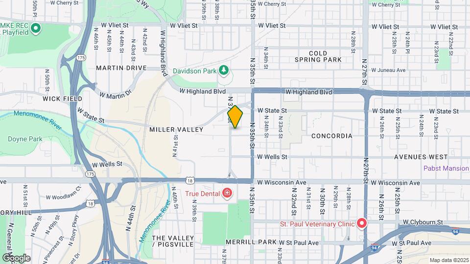 3620 W Kilbourn Ave Map and Location Details