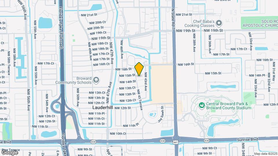 1400 NW 43 Terrace Map and Location Details