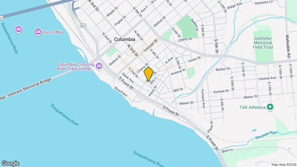 211 S 2nd St Map and Location Details