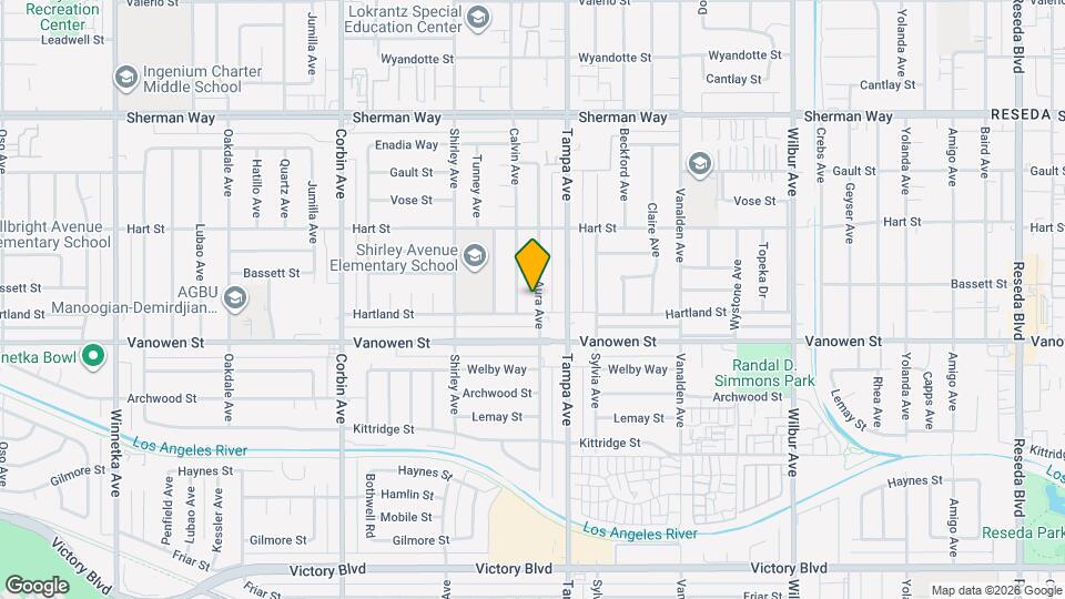 6845 Aura Ave Map and Location Details