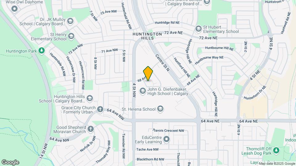 455 Huntsville Cres NW Map and Location Details