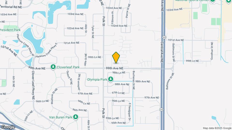 9902 Fillmore St NE Map and Location Details