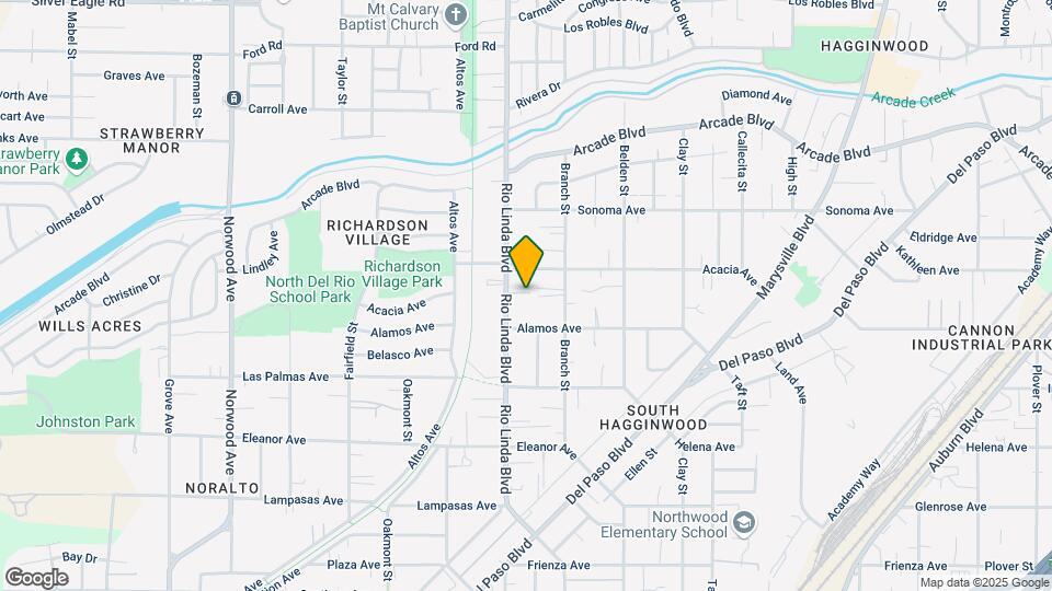 2930 Rio Linda Blvd Map and Location Details