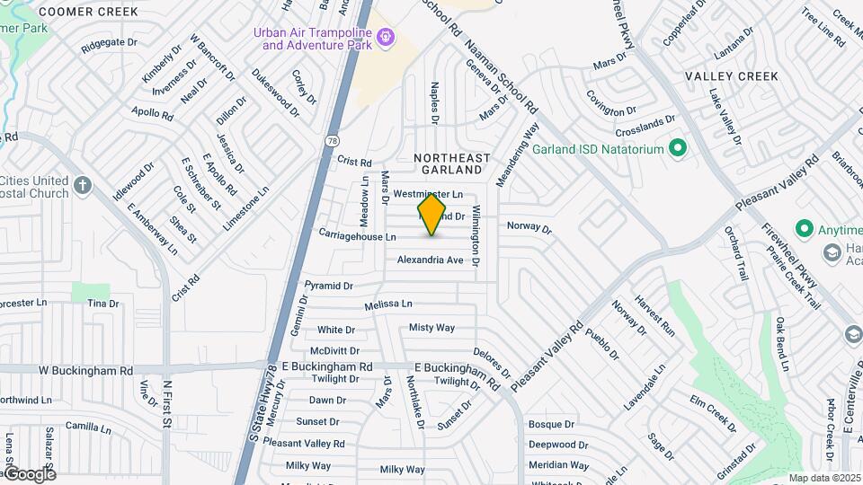 1102 Carriagehouse Ln Map and Location Details