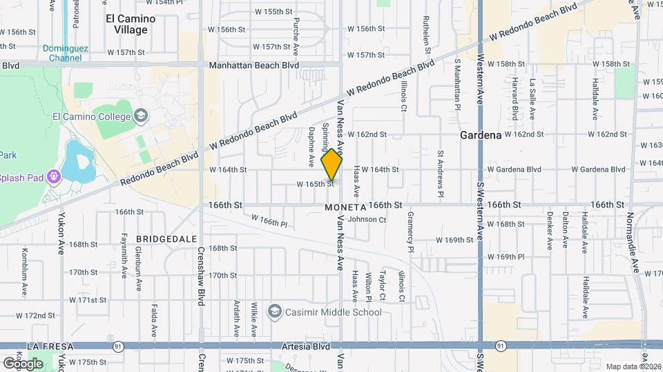 2214 W 165th St Map and Location Details