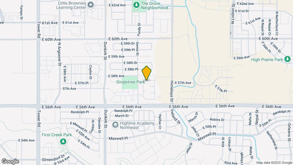 5756 N Genoa Way Map and Location Details