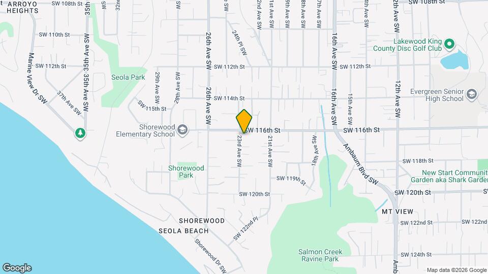 11616 23rd Ave SW Map and Location Details
