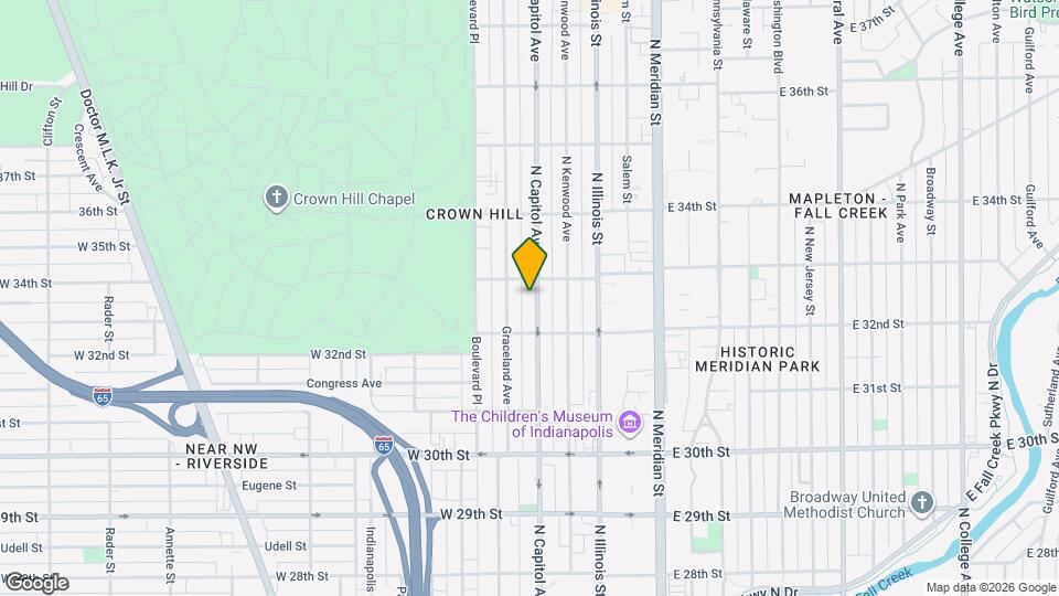 3236 N Capitol Ave Map and Location Details