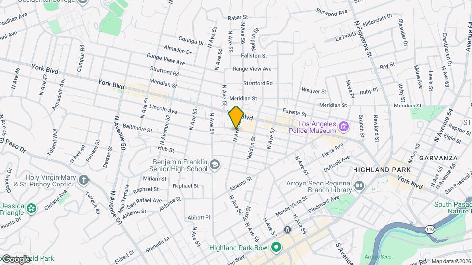 923 N Avenue 56 Map and Location Details