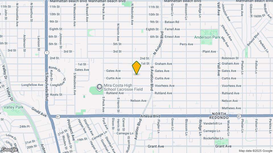 1717 Curtis Ave Map and Location Details