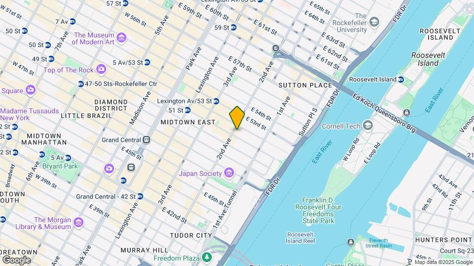 305 E 51st St Map and Location Details