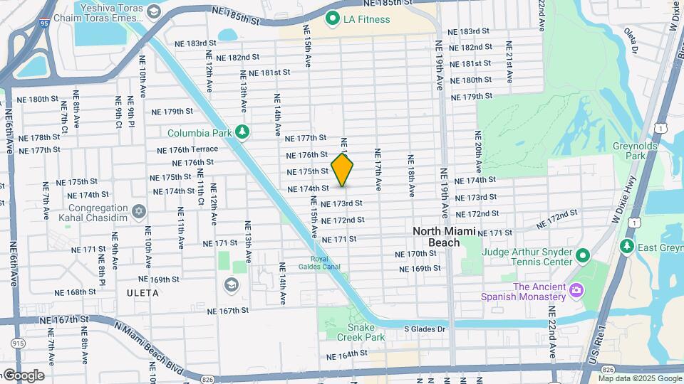 1598 NE 174th St Map and Location Details