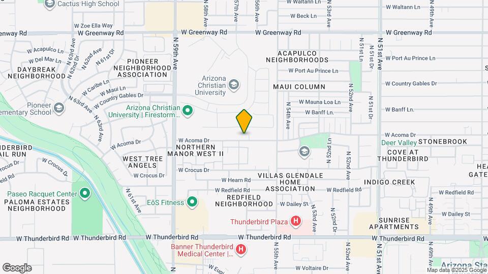 5608 W Acoma Dr Map and Location Details