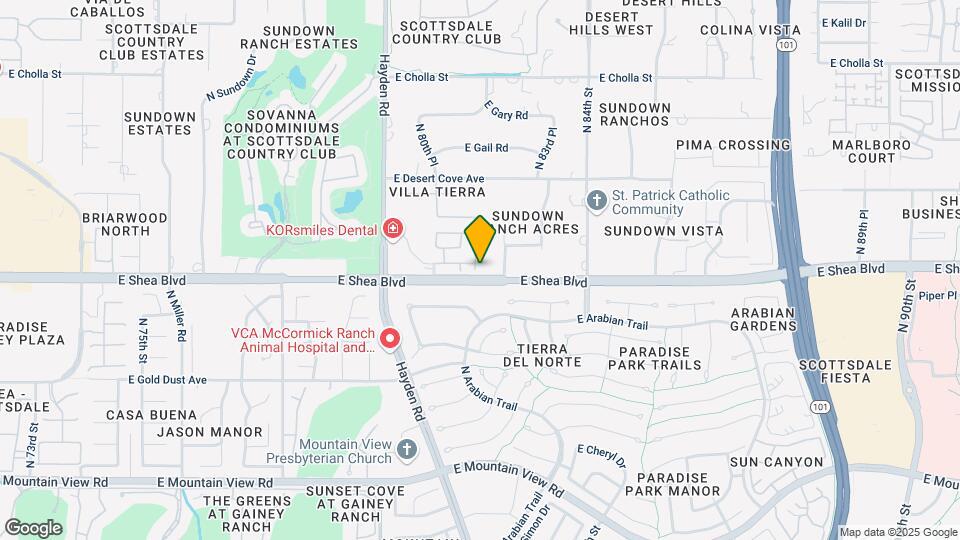 8180 E Shea Blvd, Unit 1082 Map and Location Details