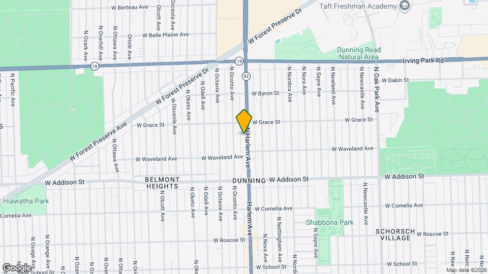 3742 N Harlem Ave Map and Location Details