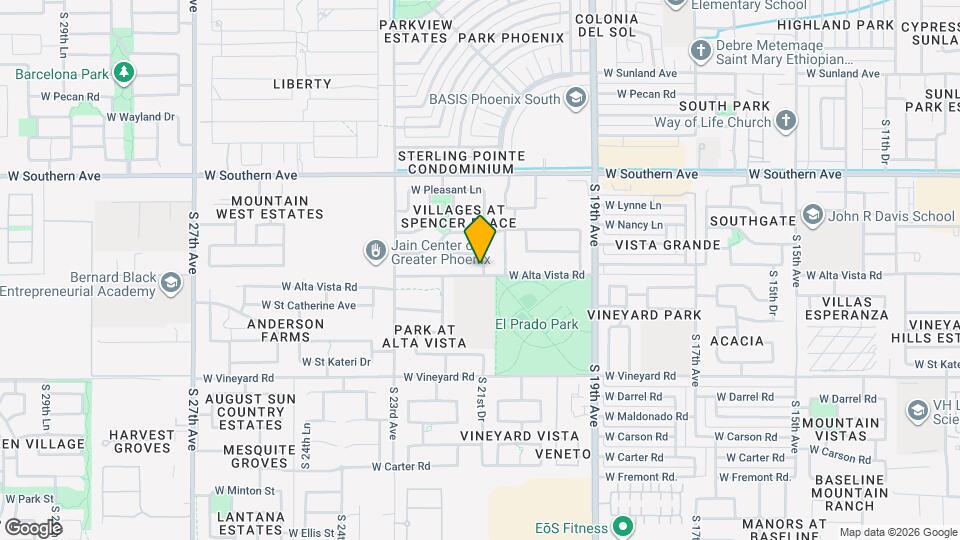2106 W Alta Vista Rd Map and Location Details