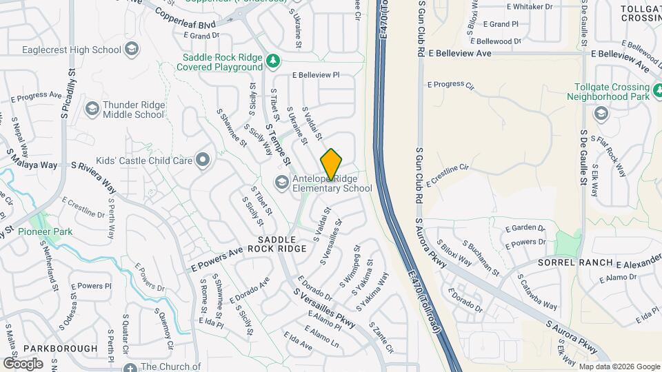 5423 S Valdai Way Map and Location Details