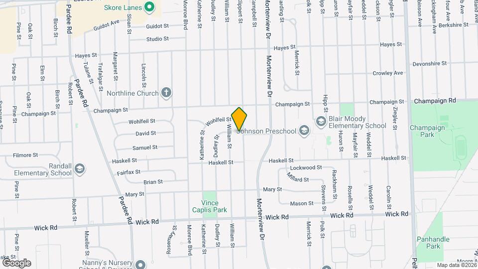 8400 Clippert St Map and Location Details