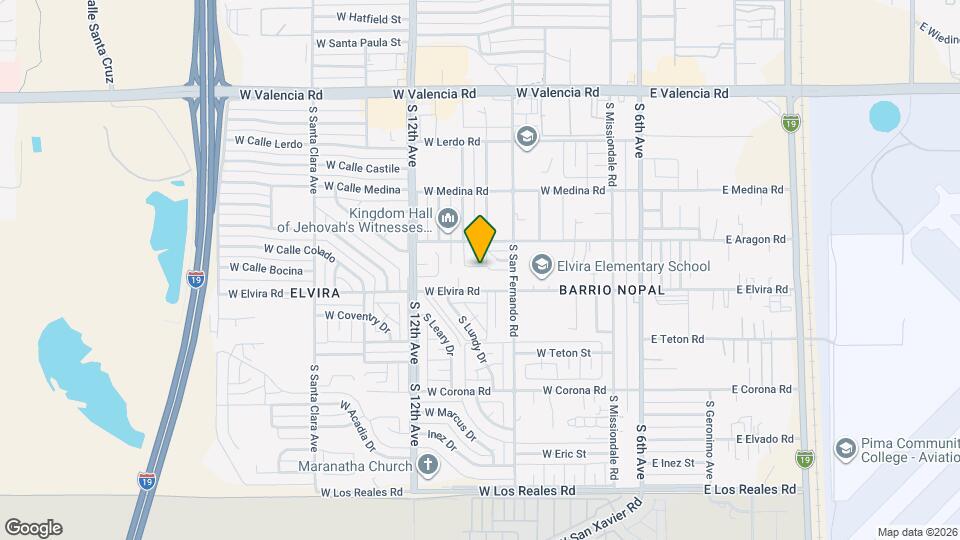 358 W Elvira Rd Map and Location Details