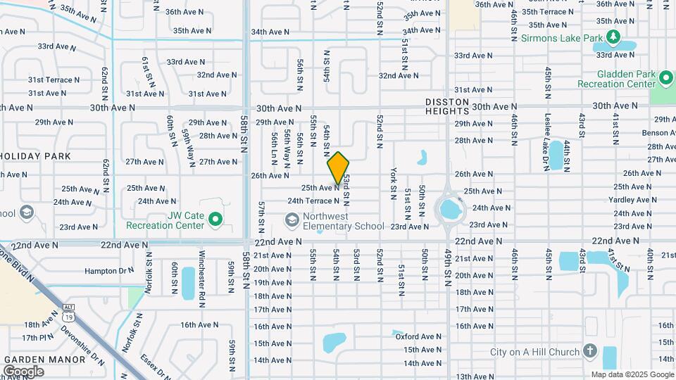 5330 25th Ave N Map and Location Details