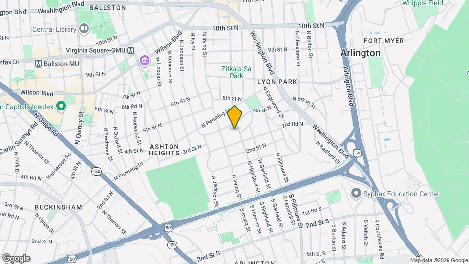 304 N Highland St Map and Location Details