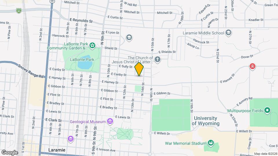 1314 E Canby St Map and Location Details