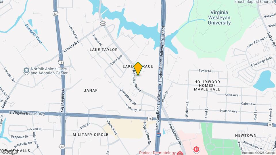 1128 Kempsville Rd Map and Location Details