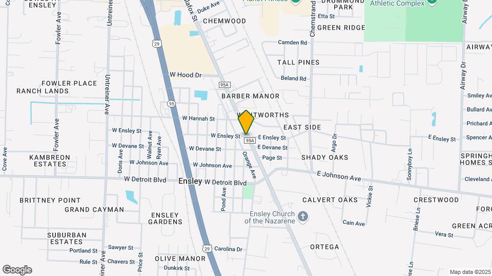 50 E Ensley St Map and Location Details