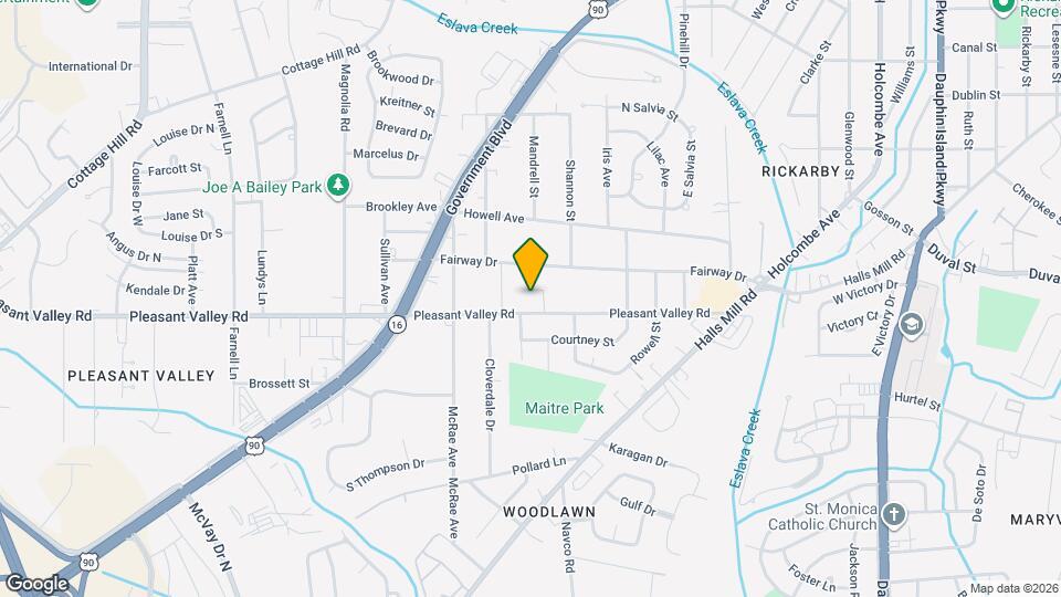 2566 Pleasant Valley Rd Map and Location Details