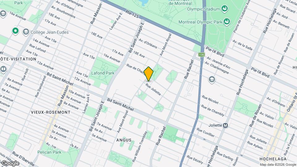 4335-4363 Rue Joliette Map and Location Details