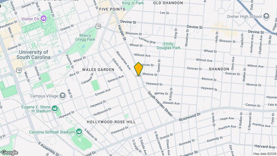 133 Harden St Map and Location Details