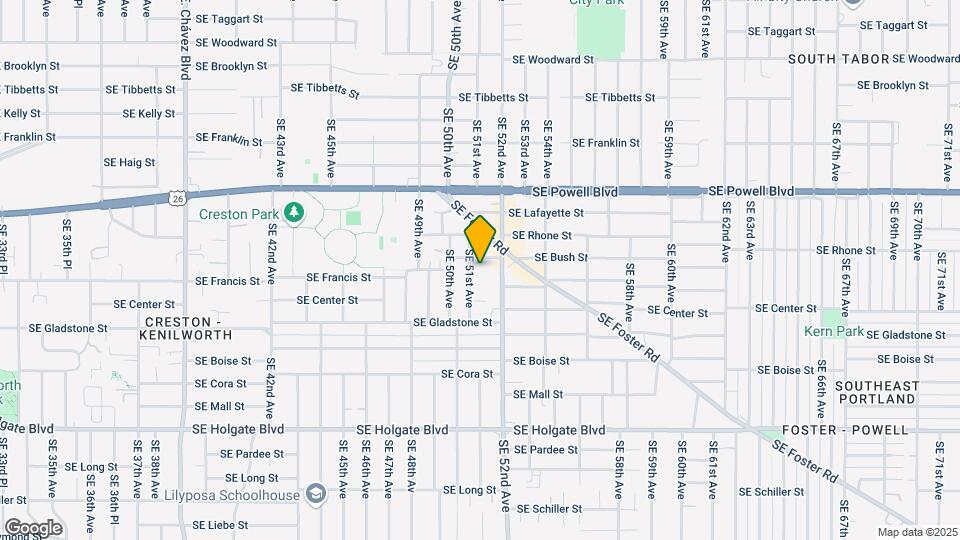 3824 SE 51st Ave Map and Location Details