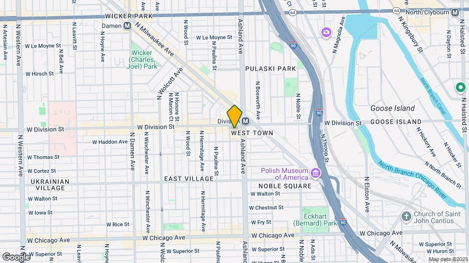 1623 W Division St Map and Location Details