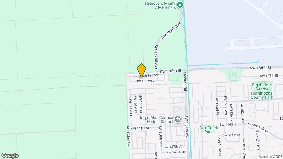 13661 SW 160th Ct Map and Location Details
