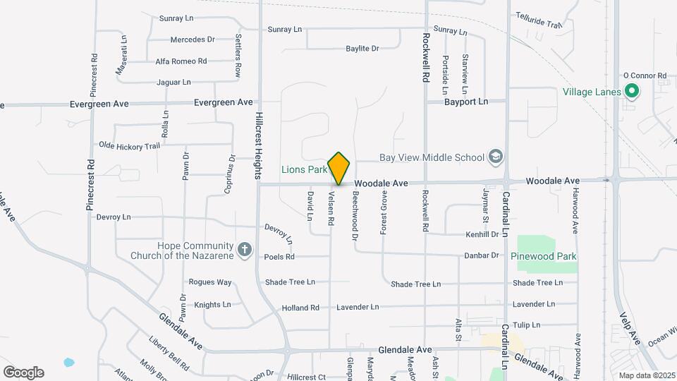 2845 Woodale Ave Mapa y Detalles de la Ubicación