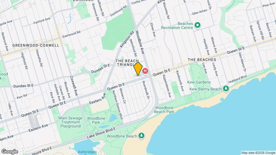 1852 Queen St E Map and Location Details