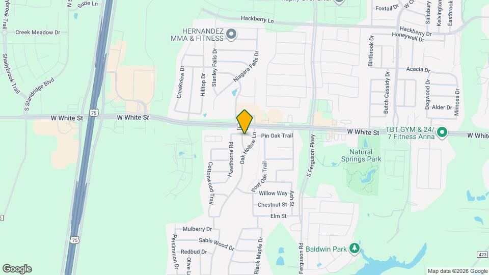 1913 Pin Oak Trail Map and Location Details