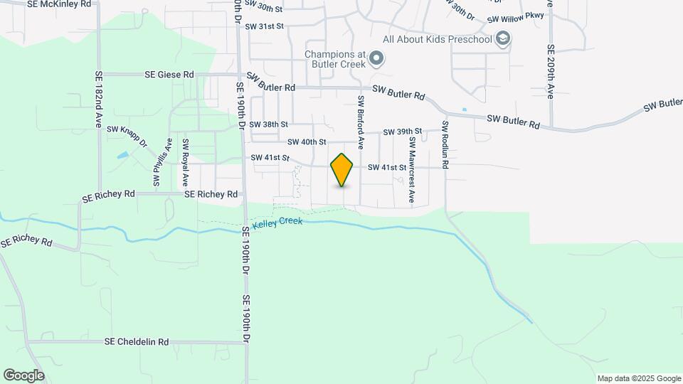 4249 SW Emerald Ave Map and Location Details