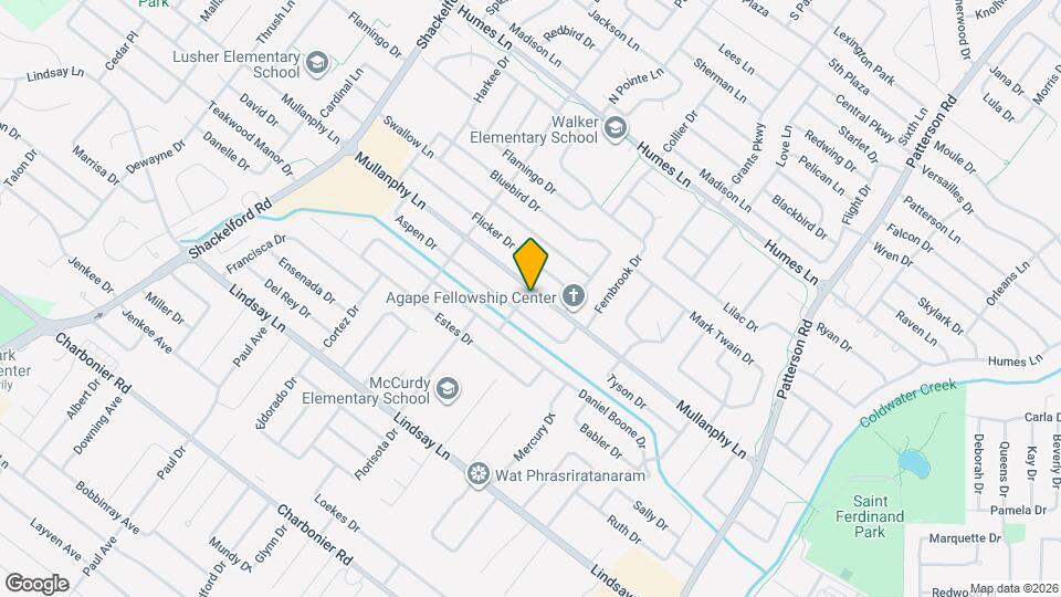 1160 Mullanphy Ln Map and Location Details