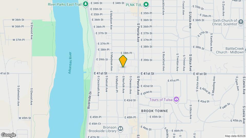 3934 S Norfolk Ave Map and Location Details