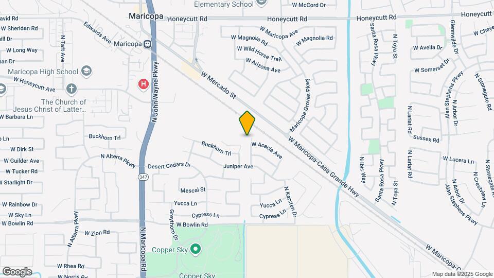 18696 N Desert Willow Dr Map and Location Details