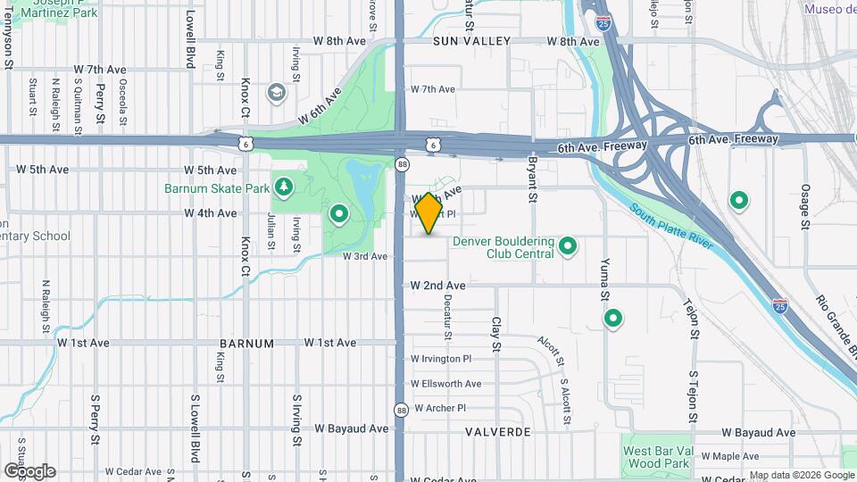 2924 W 4th Ave Mapa y Detalles de la Ubicación