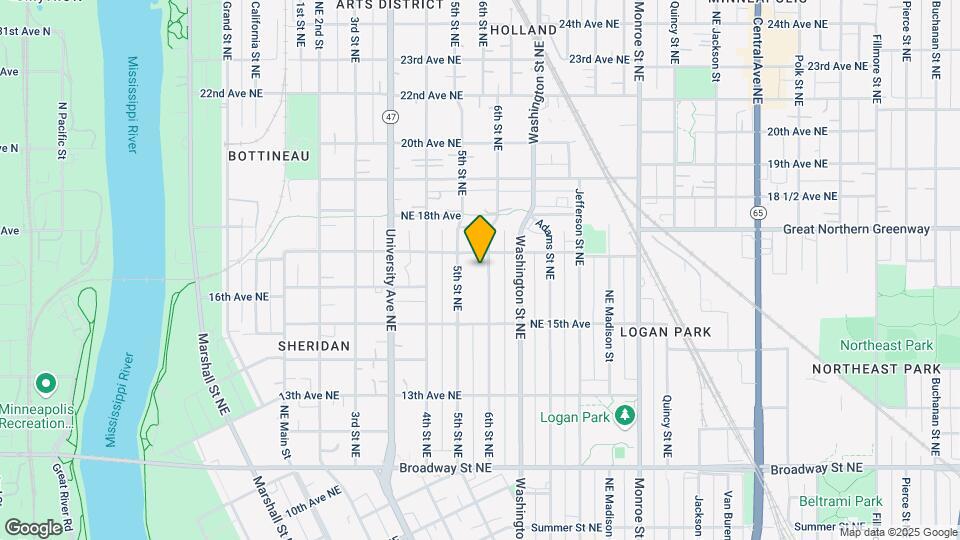 1618 6th St NE Map and Location Details
